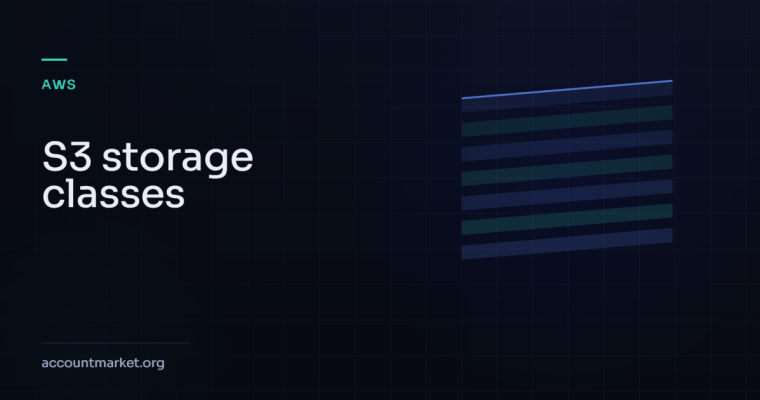 Layered strata motif representing S3 storage tiers