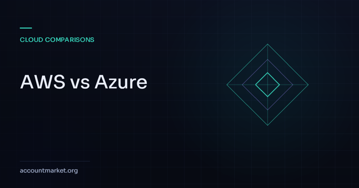 AWS vs Azure comparison shown as a prism motif