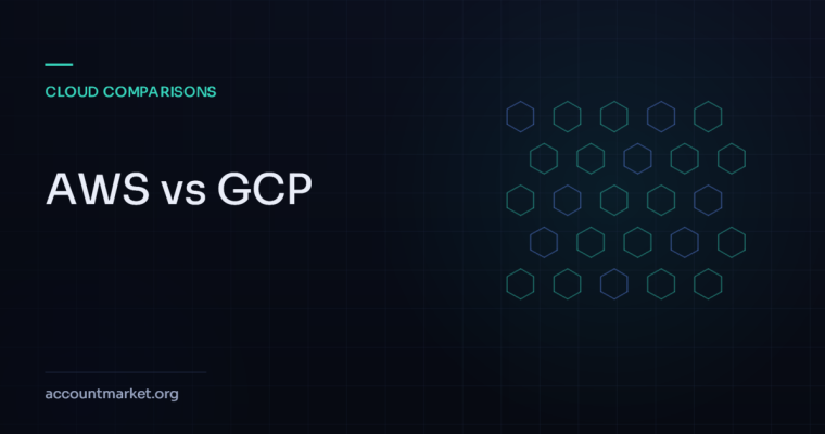 Mesh motif representing a comparison between AWS and Google Cloud