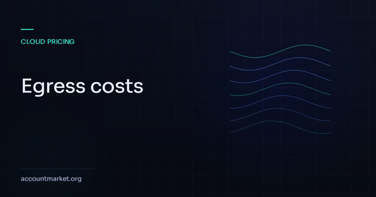 Cloud egress costs and data transfer volumes shown as a wave motif