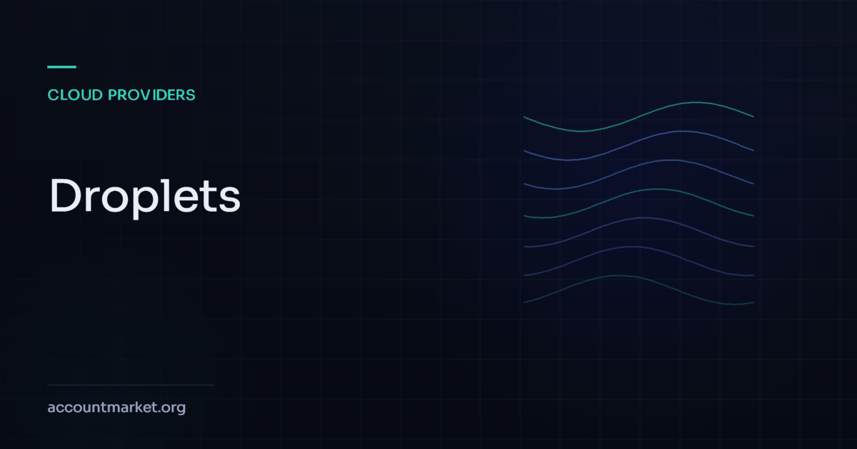 DigitalOcean droplets plan families shown as a wave motif