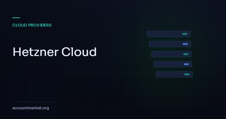 Server rack motif representing Hetzner Cloud infrastructure